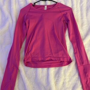 Pink lululemon Long Sleeve Top